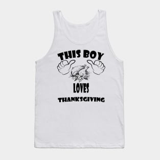 this boy loves thanksgiving Tank Top